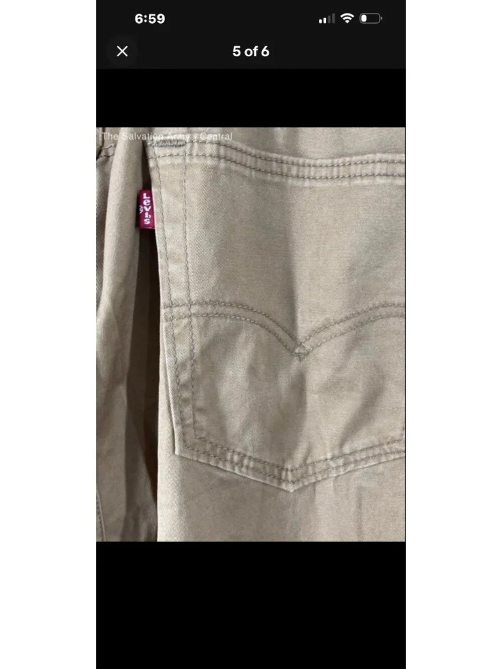 Levi's 541 Men’s 44x32 Tan Coin Pocket Denim Classic Athletic Tapered Leg Jeans